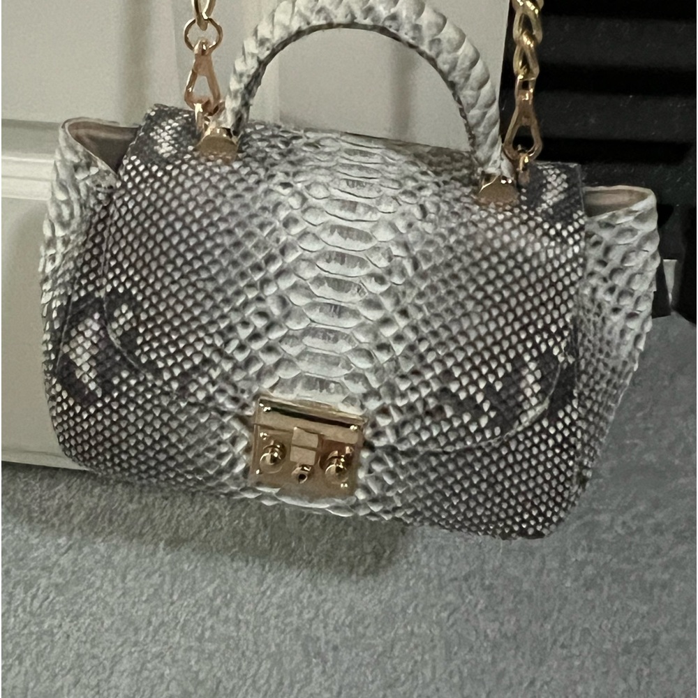 Genuine Python Snakeskin Bag Comes W Dustbag - image 1